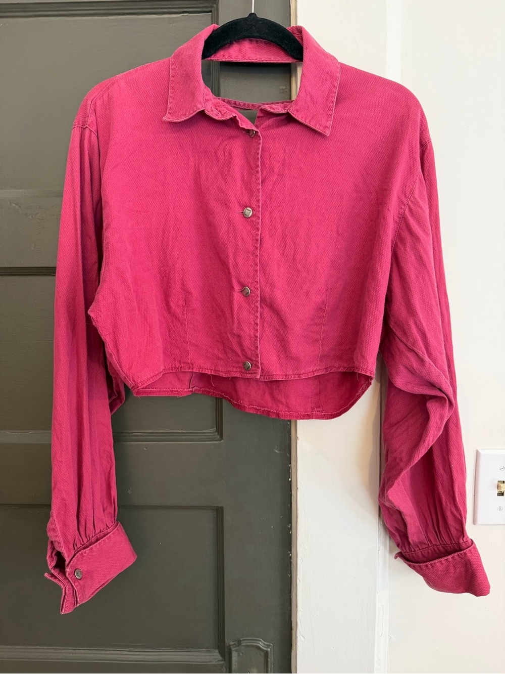 Vintage Western-wear Wrangler cropped shirt